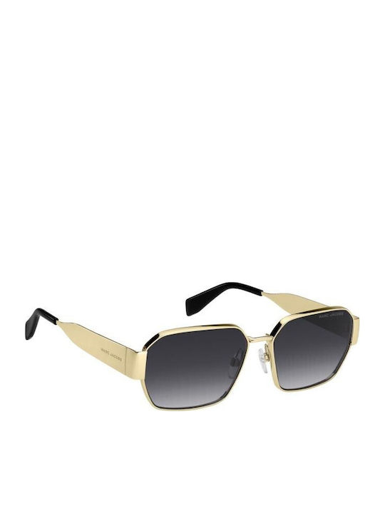 Marc Jacobs Men's Sunglasses with Gold Metal Frame and Gray