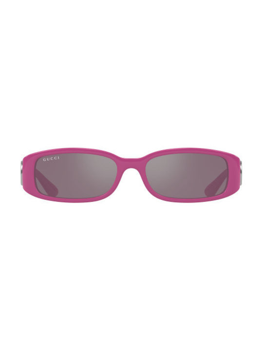 Gucci Women's Sunglasses with Pink Plastic Frame and Gray Lens GG1661S 004