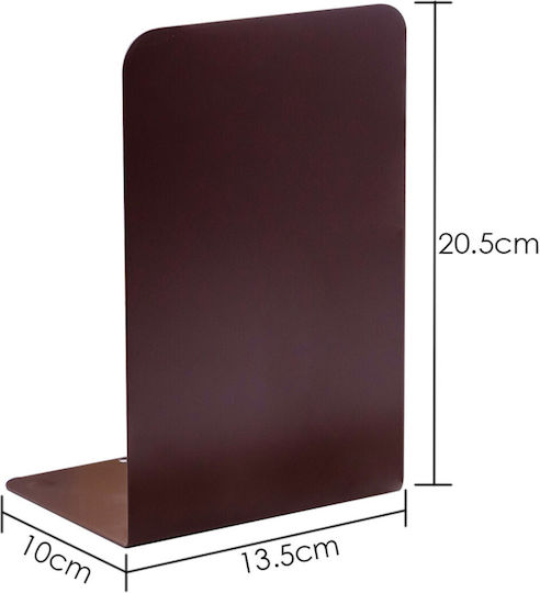 Foska Metal Bookend 13.5x10x20 Cm Black 1 Pc Bs2013