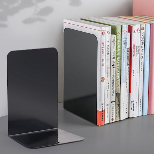 Foska Γωνία Βιβλίων Μεταλλική 13.5x10x20 Cm Λευκό 1 Τεμ Bs2013