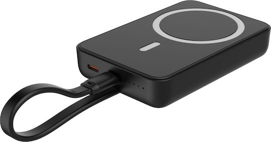 Powertech PT-1376 MagSafe Power Bank 10000mAh 20W Μαύρο
