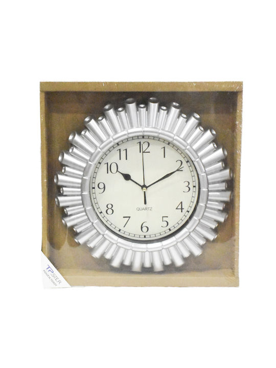 Tpster Wanduhr Silber Ø30cm