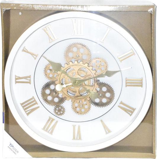 Tpster Wanduhr Weiß Ø40cm