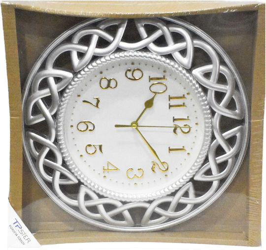 Tpster Wanduhr Weiß Ø30cm