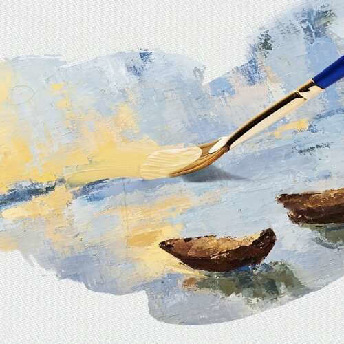 Ungerahmtes Leinwand-Set Zola 8-teilig 180g/m2 Baumwolle MDF Papier 30x40 cm