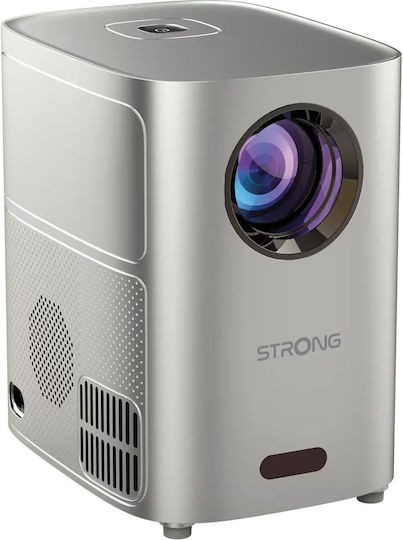 Strong Q1 Mini Projektor LCD HD Normale Lampe mit Wi-Fi und Eingebauten Lautsprechern Weiß