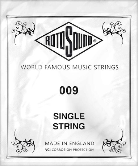 Rotosound Single String Μονή Χορδή Steel Ηλεκτρικής Κιθάρας 9"