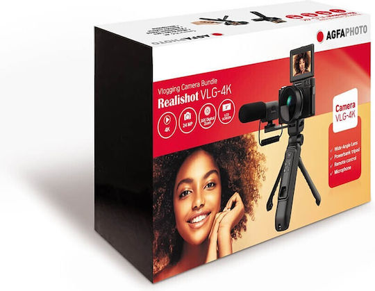 AgfaPhoto Kompaktkamera 24MP Optischer Zoom 5x Schwarz