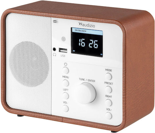 Audizio Nardo Επιτραπέζιο Ραδιόφωνο Ρεύματος DAB+ με Bluetooth Λευκό