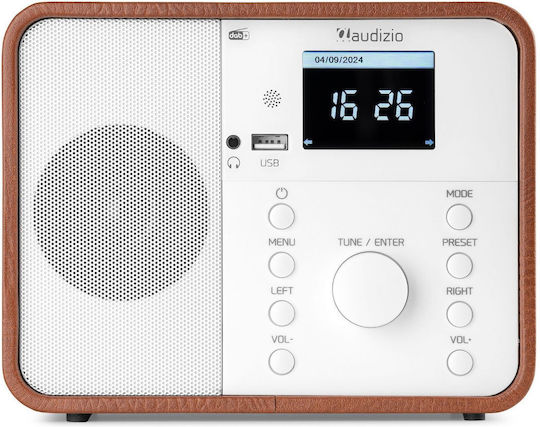 Audizio Nardo Επιτραπέζιο Ραδιόφωνο Ρεύματος DAB+ με Bluetooth Λευκό