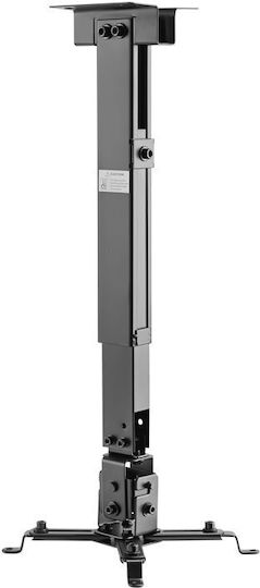 Brateck Projektorhalterung Schreibtisch / Decke PRB-2G mit maximaler Belastung von 20kg Silber