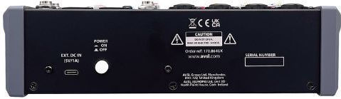 Citronic CMA-8 Selbstverstärkend Analog Mischpult 8 Kanäle mit Phantom Power & 2 XLR-Eingänge & Bluetooth