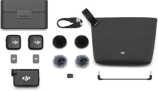 DJI Mic Mini (2 TX + 1 RX + Cutie de Încărcare) pentru Cameră de