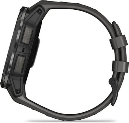 Garmin Instinct 3 AMOLED Aluminium 50mm Waterproof Smartwatch with Heart Rate Monitor (Black with Charcoal Band)