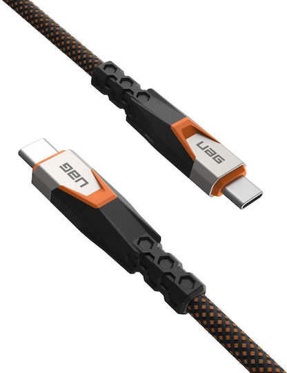 UAG USB 3.2 Video Kabel USB-C männlich - USB-C 240W PD Orange 0,75m