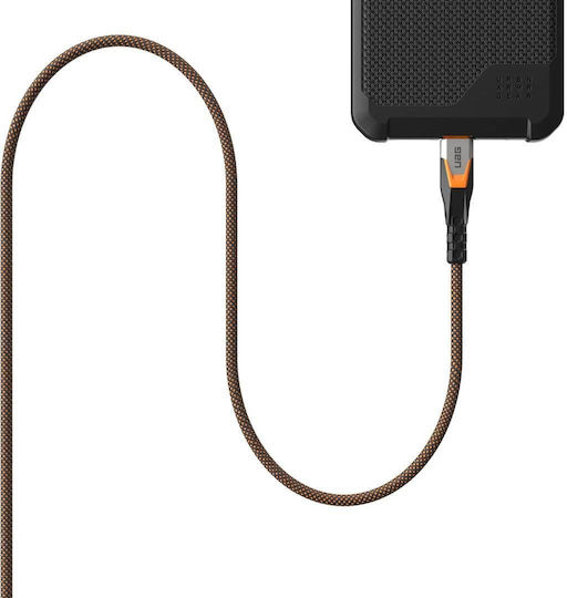 UAG USB 3.2 Video Kabel USB-C männlich - USB-C 240W PD Orange 0,75m