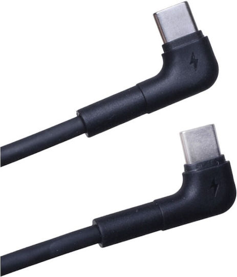 Maxlife Regular USB 2.0 Cablu USB-C bărbătesc - USB-C 60W Negru 1m