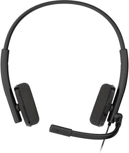 Creative HS-230 Auf dem Ohr Multimedia-Headsets mit Mikrofon und Verbindung 3,5 mm Klinke / USB-A in Schwarz Farbe