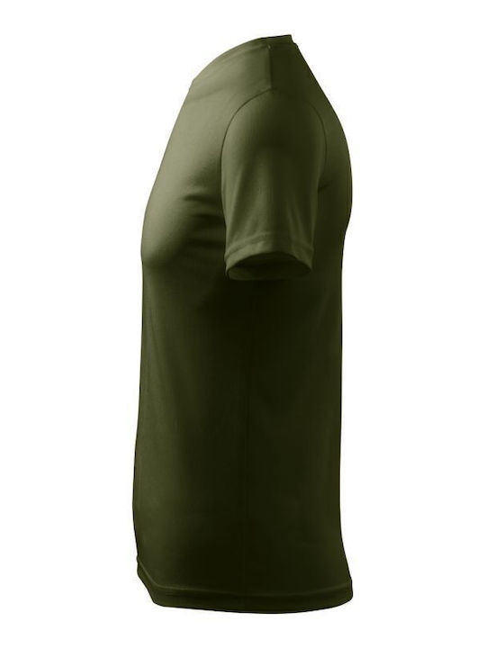 Malfini Ανδρικό Διαφημιστικό T-shirt Κοντομάνικο Military
