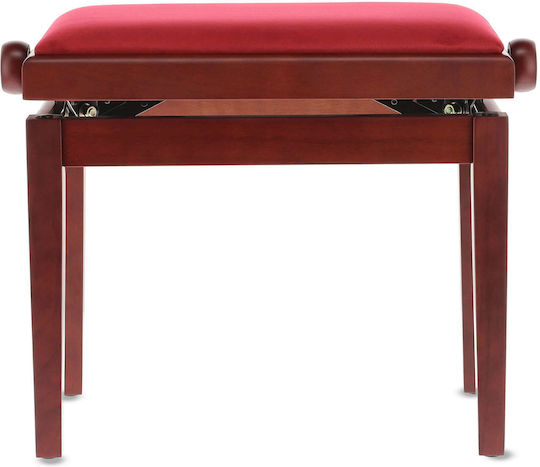 Gewa Deluxe Adjustable Piano Bench Satin Mahogany L52xW30xH45-57cm
