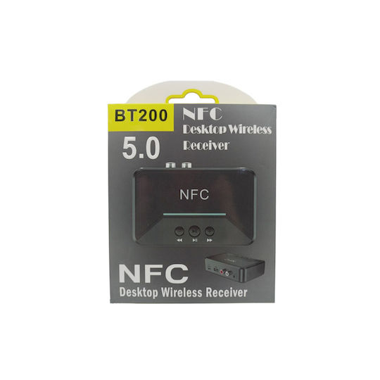 Ασύρματος Αναμεταδότης Ήχου v5 Bluetooth 5.0 Receiver με θύρες εξόδου USB / 3.5mm Jack / RCA και NFC