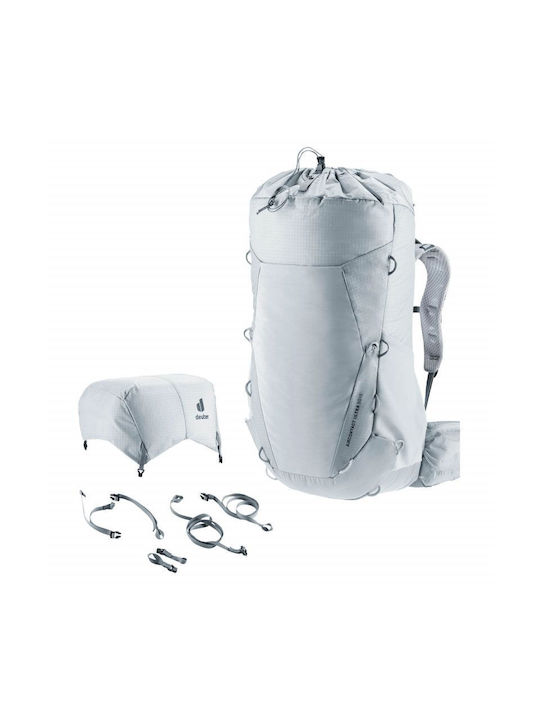 Deuter Aircontact Ultra 50+5 Ορειβατικό Σακίδιο 55lt Αδιάβροχο Γκρι Trekking