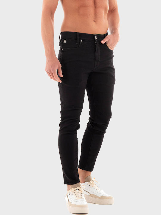 D-staq 3d Men's Jeans Pants Elastic with Slim Fit Black