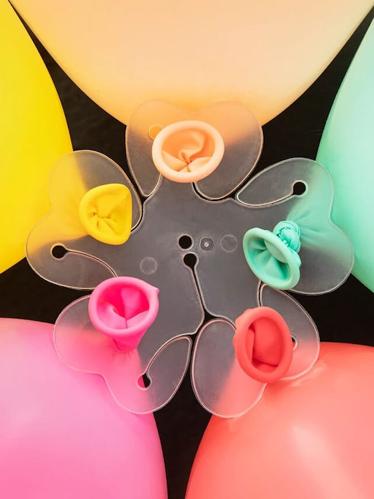 Plastic Flower Balloon Clips 10pcs