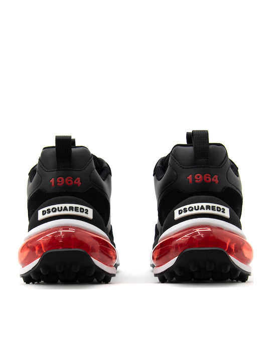 Adidași Chunky Pentru Bărbați Roșii-Negri Bubble