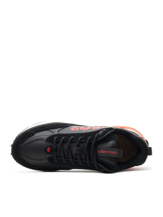Adidași Chunky Pentru Bărbați Roșii-Negri Bubble