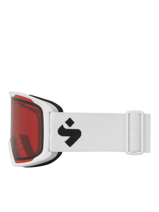 Sweet Protection Μάσκα Σκι & Snowboard Ενηλίκων Λευκή με Φακό σε Πορτοκαλί Χρώμα