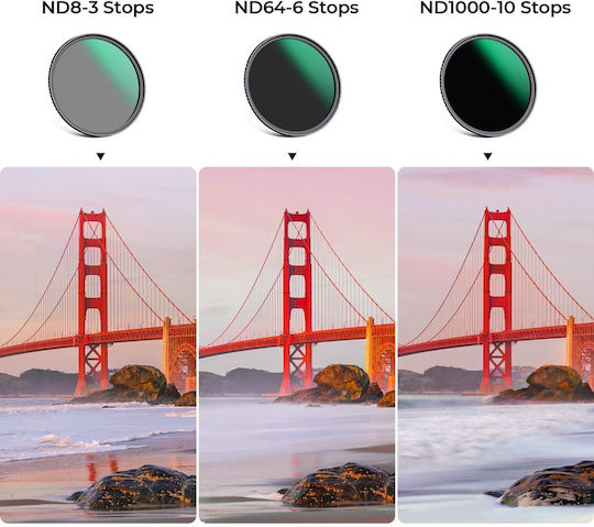 K&F Concept NDFilter Kit 77mm for Camera Lenses