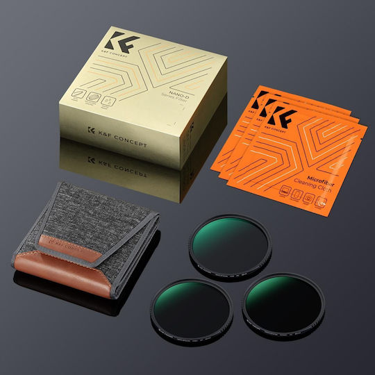 K&F Concept Сет филтри ND с диаметър 82мм за фотоапаратни обективи