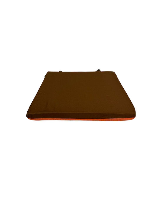 Epiplo-Fos Garden Chair Cushion Orange Brown 38x38cm
