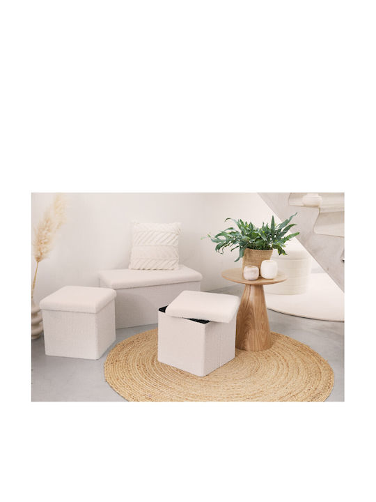 Σετ 3 Κουτιά Αποθήκευσης Teddy Λευκό 8720604886658 Lifa-living