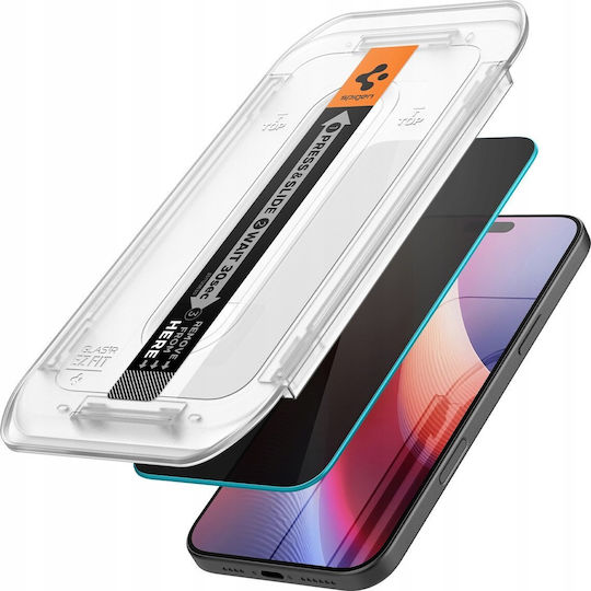 Spigen Tr Ez Fit Hd Поверителност Закалено стъкло (iPhone 17 Pro Max / iPhone 16 Pro Max)