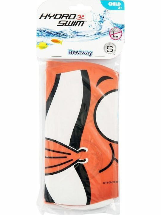 Bestway Σκουφάκι Κολύμβησης Παιδικό από Σιλικόνη Πορτοκαλί