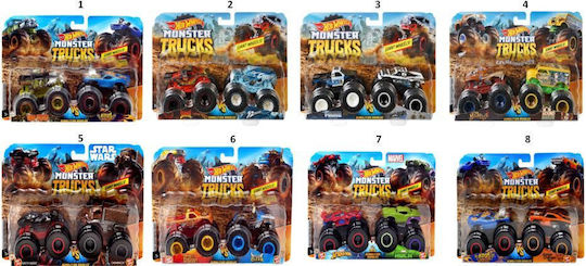 Hot Wheels Monster Trucks Cars Set Assorted 1:64 Monster Truck For 3+ Years (Various Designs) 2 pcs