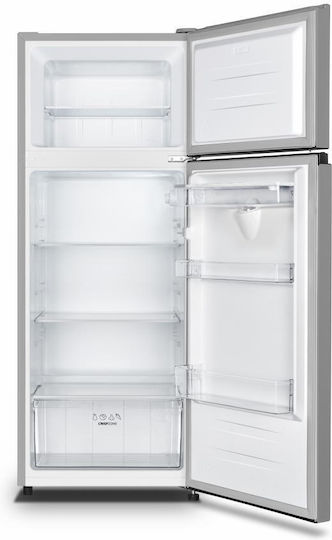 Heinner Ψυγείο Δίπορτο 217lt Υ143.4xΠ55xΒ54.2εκ. Inox HF-HS205SWDE++