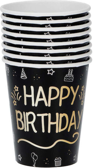 Чаша За Парти Happy Birthday 250мл 8 Бройки
