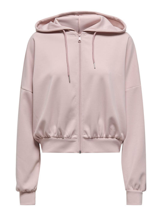 Only Women's Hooded Cardigan Pink