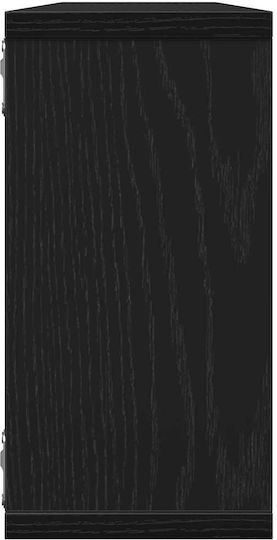 Rafturi Negre De Stejar (2 Buc) 100x15x30 Cm