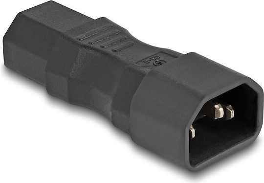 Adaptor de alimentare Delock IEC 60320 C14 la C13 masculin feminin