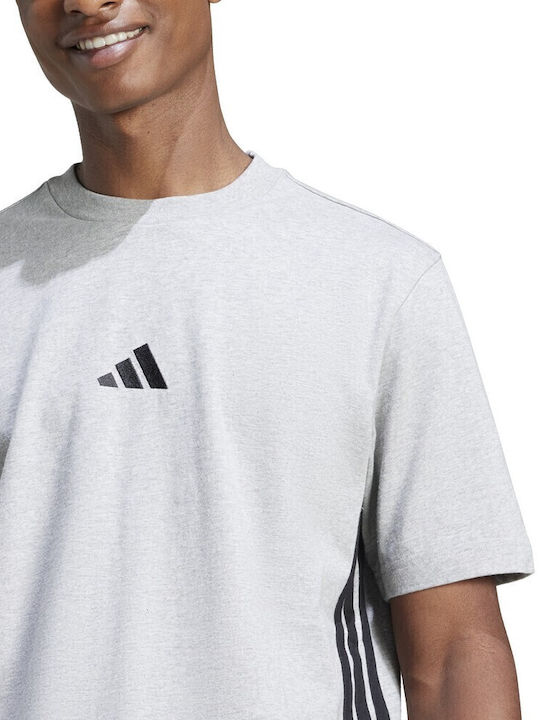 Essentials 3-stripes T-shirt Γκρι
