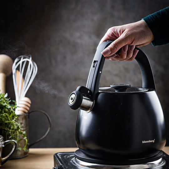 Klausberg Kettle Stainless Steel Black 2500ml