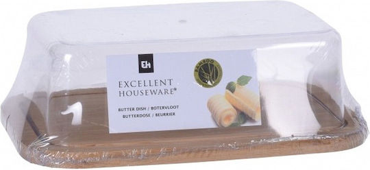 Untiera Excellent Houseware Bamboo Plastic 19x12.5x6 Cm Brown