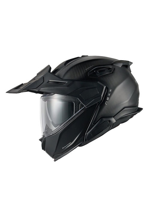 Nexx X.Lifecountry Zero Pro Flip-Up με Sun Visor DOT / ECE 22.06 Carbon Matt