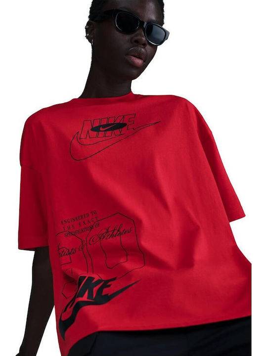 Sportswear Damen T-Shirt Rot
