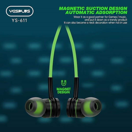 Yesplus YS-611 In-Ear Bluetooth-Freisprecheinrichtung Kopfhörer Schwarz