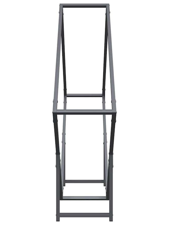 vidaXL Brennholz Inox Regal Holzlagerung 100x25x100cm